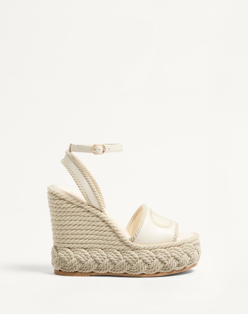 VLOGO TORCHON WEDGE SANDAL IN NAPPA 130MM - Image 6